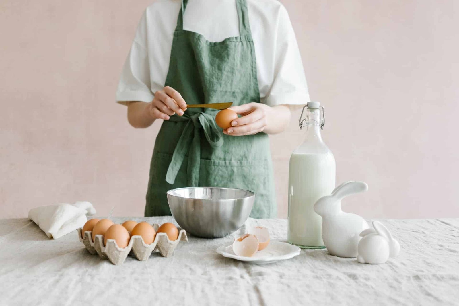 woman making dessert